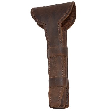 Hide &amp; Drink, Leather Double Edge Safety Razor Protective Case, Shaving Travel Pouch, Handmade (Bourbon Brown)