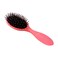 Essential Oval Hair Brush by BeaverStrong, Detangling Hair Brushes with capped soft nylon bristles and air cushion base (Warm Pink)