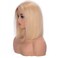 Blonde Bob Wig Human Hair Short Straight 613 Bob Lace Front Wig Medium Size Cap Brazilian Remy Hair Pre plucked Hairline with baby hair