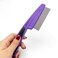 Multifunctional Stainless Steel Fine-Toothed Dandruff Comb, Professional Scalp Care Tool, Suitable for Children and Adults (Purple)