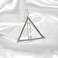 Boho Triangle Hair Clip Barrette Metal Silver Geometry Hairpin Minimalist Hair Holder Modern Hair Accessories for Women and Gilrs (Silver Triangle)