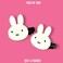 KOZUKI Hair Clip, Bunny Hair Clip, Japanese Hair Claw, White, Small (Pack of 2)