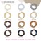 Blonde Hair Ties Elastic for Women, No Metal 4mm Hair Tying Bands Ponytail Holders for Braided Thick Long Straight Styling Accessories 50 Pieces (Sandy Blonde)