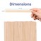 Dukal Small Wooden Wax Sticks - Body Hair Removal Applicator for Waxing, 3/8&rdquo; x 4.5&rdquo; (Pack of 100)