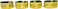 Fastpitch Softball sleeve scrunchies combo pack yellow with red stitching (4 pieces) (2 pairs yellow/red), softball sleeve holders from original USA inventor over 8 million sold.