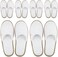 BERGMAN KELLY - Spa Slippers - Disposable Indoor House Slippers - Closed Toe House Shoes for Men &amp; Women - Value Pack Hotel Indoor Shoes for Guests - Washable &amp; Reusable for Travel &amp; Wedding