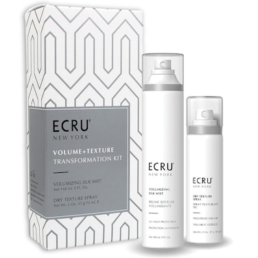 ECRU New York Volume &amp; Texture Hair Transformation Kit   Volumizing Silk Mist, 5 oz. + Dry Texture Spray, 2 oz. Set of Two for Weightless Shine &amp; Texture