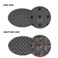 Set of 4 Big Holes Hair Brush Sponge Twist Wave Barber Tool For Dreads Afro Locs Twist Curl Black