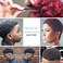 Set of 4 Big Holes Hair Brush Sponge Twist Wave Barber Tool For Dreads Afro Locs Twist Curl Black