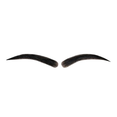 Black Eyebrow Extensions Strips for Women False Eye Brows Human Hair Invisible Lace (1B#-Natural Black)