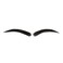Black Eyebrow Extensions Strips for Women False Eye Brows Human Hair Invisible Lace (1B#-Natural Black)