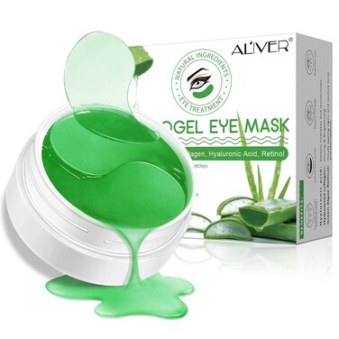 Aloe Veoe Eye Patches,Hydrogel Under Eye Masks for Dark Circles,Anti Wrinkle Treatment,Under Eye Gel Pads,Eye Mask for Puffy Eyes, Skincare,Hydrating   60 Pieces/30 Pairs