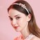 20 PCS 1 CM White Plain Satin Headbands Fabric Hard Head Bands Solid Color White Hoop DIY Craft Hairbands Hair Pieces for Women Girls