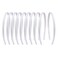 20 PCS 1 CM White Plain Satin Headbands Fabric Hard Head Bands Solid Color White Hoop DIY Craft Hairbands Hair Pieces for Women Girls