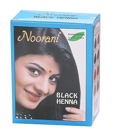 Noorani Henna Based Hair Color and Herbal Powder   Shipping in USA   Ships from California (3 (18 Pouch x 10g), BLACK HENNA)