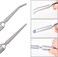 WANDIC Precision Tweezers Set, 6 Pcs 2 Styles Stainless Steel Tweezers Repair Kit for Craft, Jewelry, Electronics, Laboratory Work