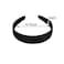 1.2 Inch Satin Headbands, Ladies and Girls Antiskid Hard Hair Bands, DIY Hair Headbands, 6 Pcs Black.
