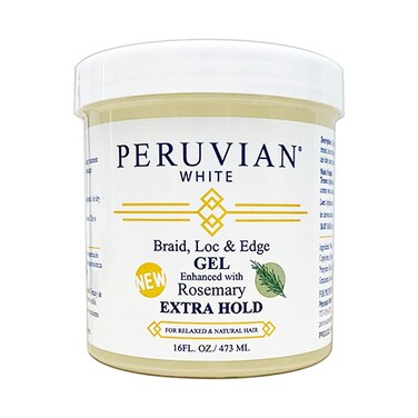 Braid, Loc, and Edge Gel EXTRA HOLD for Relaxed &amp; Natural Hair, 16 oz. (Rosemary)