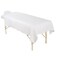 ForPro Professional Collection Premium Microfiber 3-Piece Massage Sheet Set, White, Ultra-Light, Stain, and Wrinkle-Resistant Includes Massage Flat and Fitted Sheet and Massage Face Rest Cover