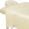 ForPro Professional Collection Premium Microfiber 3-Piece Massage Sheet Set, Natural, Ultra-Light, Stain, and Wrinkle-Resistant Includes Massage Flat and Fitted Sheet and Massage Face Rest Cover