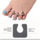 ForPro Professional Collection Sole Toe, Luxurious Foam, Individual Toe Separators for Pedicures, Cool Grey, 144-Count
