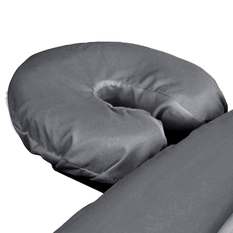 ForPro Premium Microfiber Face Rest Cover, Cool Grey, Ultra-Light, Stain and Wrinkle-Resistant, for Massage Tables