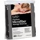 ForPro Professional Collection Premium Microfiber 3-Piece Massage Sheet Set, Black, Ultra-Light, Stain, and Wrinkle-Resistant Includes Massage Flat and Fitted Sheet and Massage Face Rest Cover