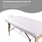 ForPro Professional Collection Waterproof Massage Table Cover, Protective Spa Treatment Sheet Set for Massage Tables, Machine Washable, Includes Massage Fitted Sheet and Face Rest Cover, White