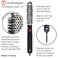 Cricket Thermal Hair Brush #300 0.75&rdquo; for Blow-Drying, Curling, and Styling &ndash; Heat-Retaining Barrel with Anti-Static Tourmaline Bristles, Round Thermal Brush, Not Electric, Ideal for All Hair Types