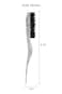 Cricket Amped Up Rubberized Teasing Hair Brush for Volume, Backcombing, Lifting, Styling, And Sectioning Hair, Blush