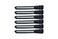 Cricket Super Grips Professional Salon Hair Clips for Styling, Cutting, Sectioning and Coloring, Rubberized Aluminum, 6-Pack, Black