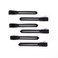 Cricket Super Grips Professional Salon Hair Clips for Styling, Cutting, Sectioning and Coloring, Rubberized Aluminum, 6-Pack, Black