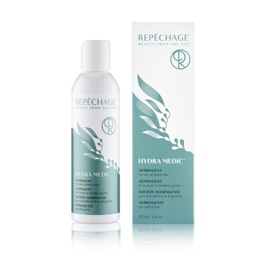 Repechage Hydra Medic Astringent for Oily Problem Skin - Green Tea and BHA Salicylic Acid Pore Minimizing Toner, Helps to Remove Blackheads and Blemishes, Clarifying Toner, 6 fl oz.
