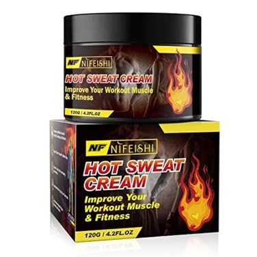 Hot Sweat Cream, Fat Burning Cream for Belly, Slim Shaping Workout Enhancer Gel for Women and Men, Tummy Slimming Cream &amp;Cellulite Treatment for Thighs, Legs, Abdomen, Arms and Buttocks