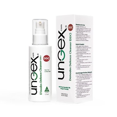 Ungex   Demodex Defence Cleanser   Facial Wash for Acne Rosacea, Inflammation   DDC