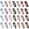 Hedume 28 Pack Acrylic Resin Hair Barrettes, Fashion Geometric Hair Clips for Women Girls Ladies