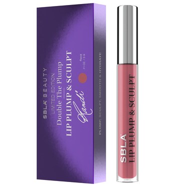 SBLA Beauty - Double The Plump - Lip Plump &amp; Sculpt 11 Fl Oz / 325ml - Lip Plumper - Fuller &amp; Firmer Lips, With Hyaluronic Acids &amp; Peptides - Instantly Plumps, Enhances Hydrates, Reduces Fine Lines