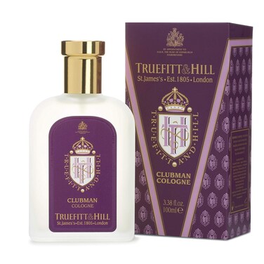 Truefitt &amp; Hill Luxury Cologne - Premium Long-Lasting Bergamot and Lavender Men's Clubman Scented Fragrance, Presented in a Beautifully Etched Traditional Atomizer Bottle - 3.38 oz.
