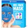 Ice Face Mask, Ice Mask for Face, Face Ice Pack Reduce Face Puff, Dark Circles, Gel Beads Hot Heat Cold Compress Pack, Face SPA for Women Sleeping, Pressure, Headaches, Face Skin Care (Blue)