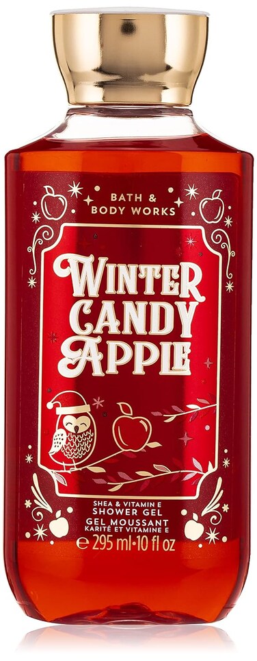 Bath &amp; Body Works Winter Candy Apple 2019 Edition with Shea &amp; Vitamin E Shower Gel 10 fl oz / 295 mL