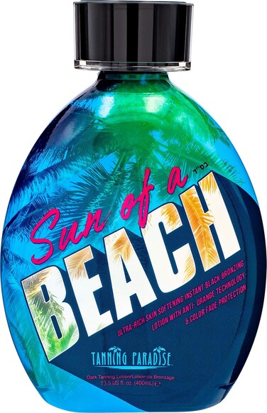 Tanning Paradise Sun of a Beach Instant Black Bronzing   Vitamin Rich Tanning Lotion 13.5oz