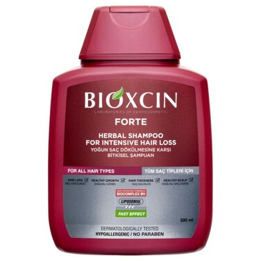 Herbal Care Shampoo - Bioxcin Forte Herbal Shampoo For Intensive Hair Loss, Red