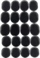 G.B.S Black Pocket Palm Brush for Men&rsquo;s, Women and Pets Grooming, Black, Pack of 20 Made in U.S.A