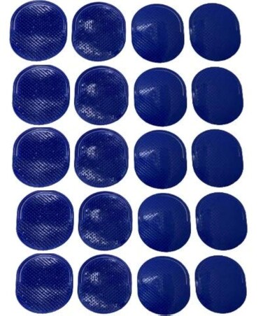 G.B.S Blue Pocket Palm Brush for Men&rsquo;s, Women and Pets Grooming, Blue, Pack of 20 Blue Made in U.S.A