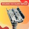 G.B.S Men&rsquo;s Classic Chrome Adjustable Butterfly Open Double Edge Safety Razor, Smooth Shave with 20 Premium Sharp Blades