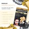Azure Cosmetics 24K Gold &amp; Black Pearl Luxury Firming Under Eye Pads - Moisturizing &amp; Restoring Eye Mask Patches - Reduces Fine Lines, Wrinkles, Dark Circles &amp; Puffiness - Made in Korea - 5 Pairs