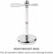 Parker Deluxe Chrome 2 Prong Safety Razor and Shaving Brush Stand
