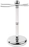 Parker Deluxe Chrome 2 Prong Safety Razor and Shaving Brush Stand