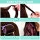 12 Piece Hair Roller Set with Clips, Self Grip Hair Roller, Hair Rollers Hair Curler for Long Medium Short Hair, Random Color (Medium, Random Color)