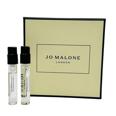 Jo Malone Cologne Intense Scent pairing Duo Cypress &amp; Grapevine + Oud &amp; Bergamot Sample Vial 0.05oz/ 1.5ml ea
